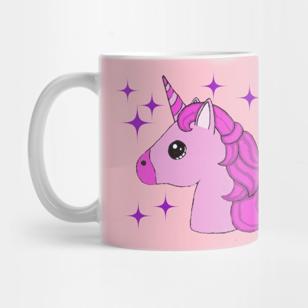 Cute pink Unicorn pony by Sunshoppe